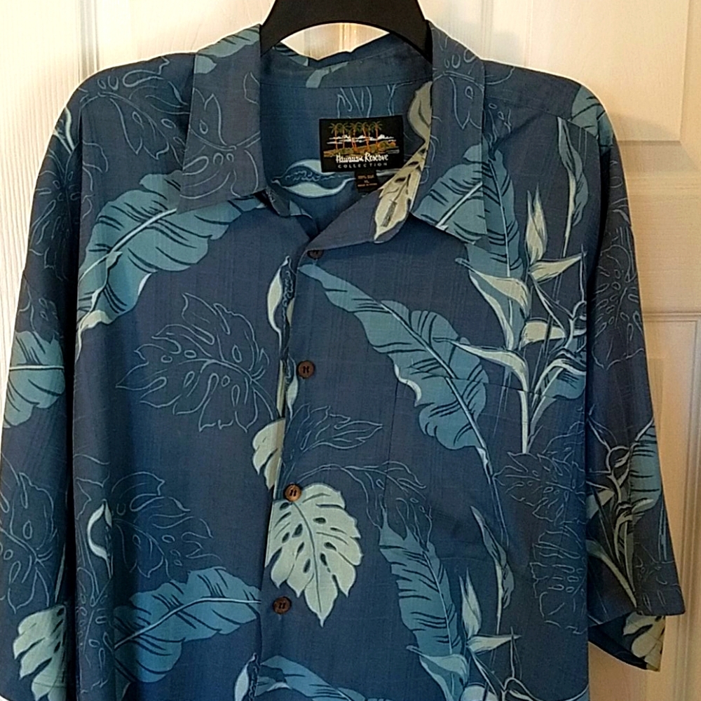 Hawaiian Reserve XL silk shirt. Pre owned